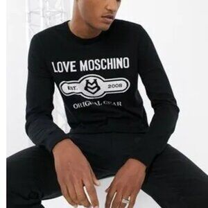 Love Moschino - Logo Jumper - Black - Size Medium